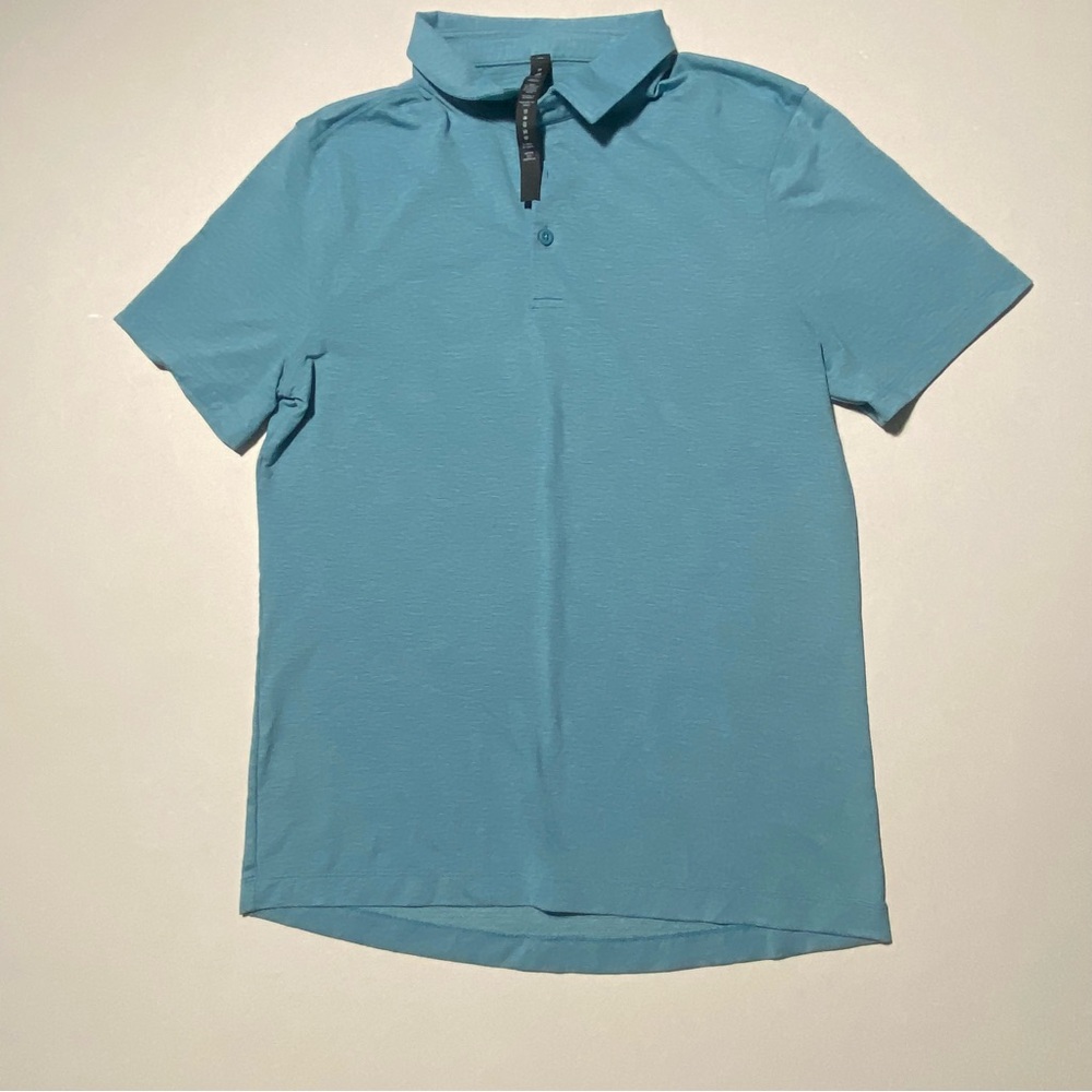 Men’s Lululemon Evolution Size Medium Aqua Polo